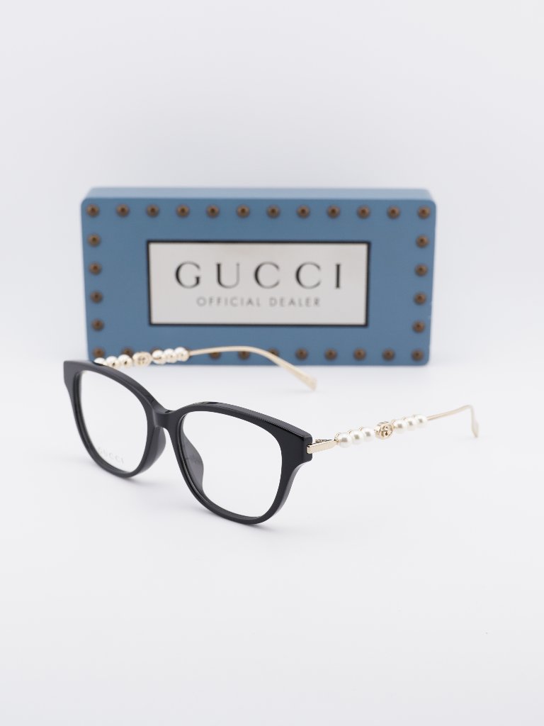 Gucci Gg1972oa 001 Square Eyeglasses 54mm - Black / Gold
